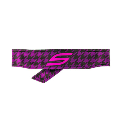 Social Paintball Long Tie Headband - Purple S