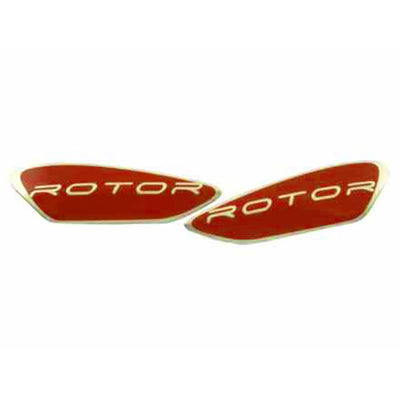 Dye Rotor Bottom Logo Jewels - Right & Left Included - Red