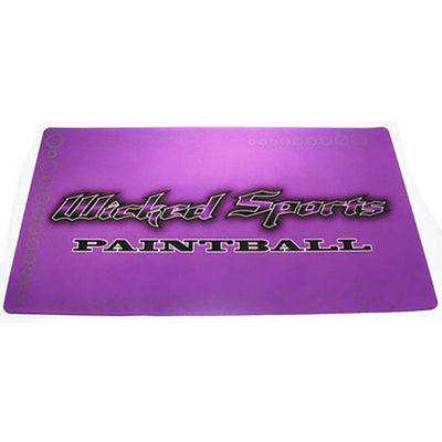 Wicked Sports Paintball Gun Tech Mat - Purple w/Oring Chart