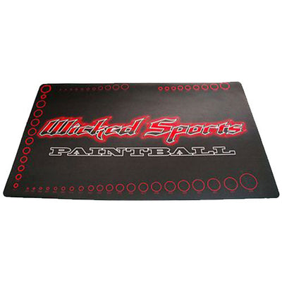 Wicked Sports Paintball Gun Tech Mat - Black w/Oring Chart