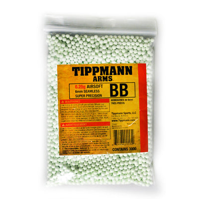 Tippmann Arms Airsoft Ammo / BB's - .25 Gram - 3000 CT