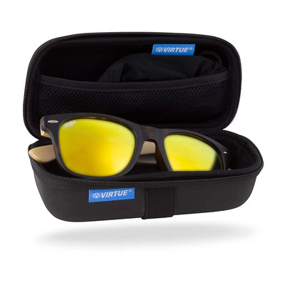 Virtue Polarized Sunglasses - V.Blade - Bamboo Gold Tortoise