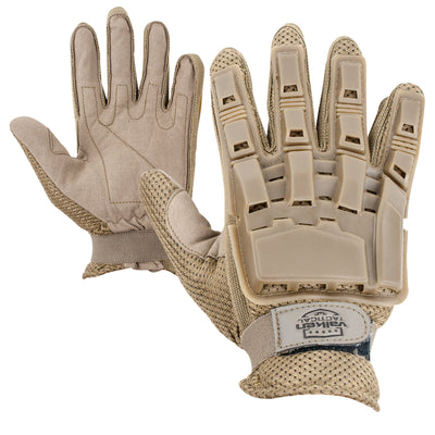 Valken Gloves - Full Finger Plastic Back - Tan