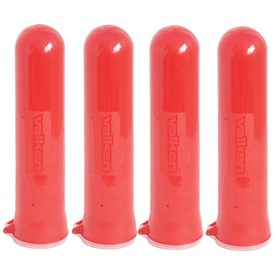 Valken Paintball 140 Round Flick Lid Pod - Red - 4 Pack