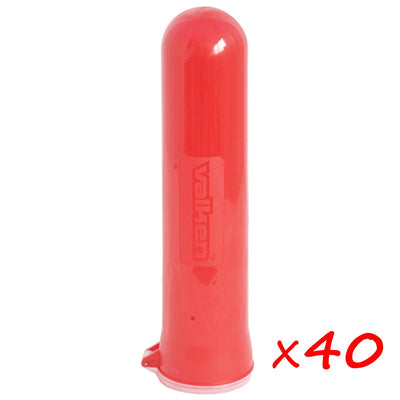 Valken Paintball 140 Round Flick Lid Pod - Red - 40 Pack Case