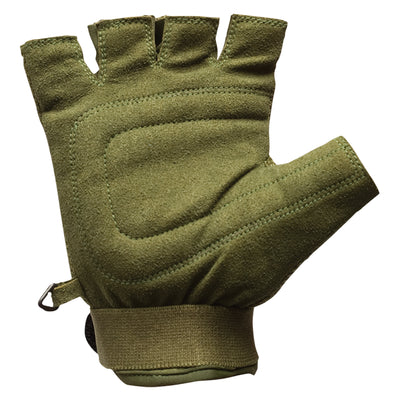 Valken Gloves - Half Finger Plastic Back - Olive