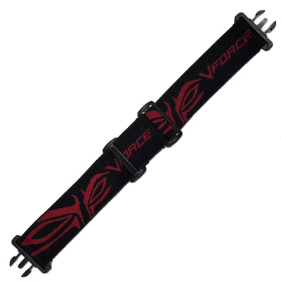 VForce Profiler Goggle Strap - Black w/ Red