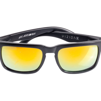 HK Army Vizion Sunglasses - Stealth - Black / Black w/Red