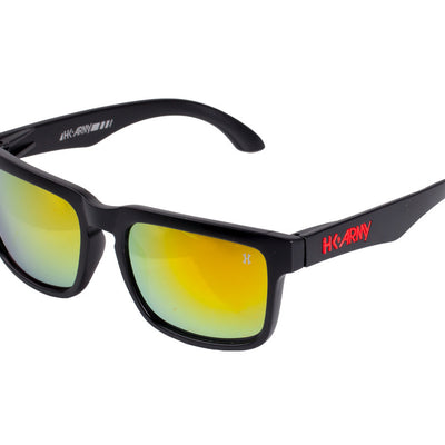 HK Army Vizion Sunglasses - Stealth - Black / Black w/Red