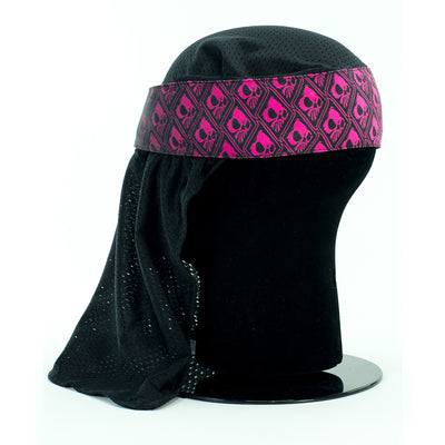 Wicked Sports Head Wrap - Wicked Skulls - Pink