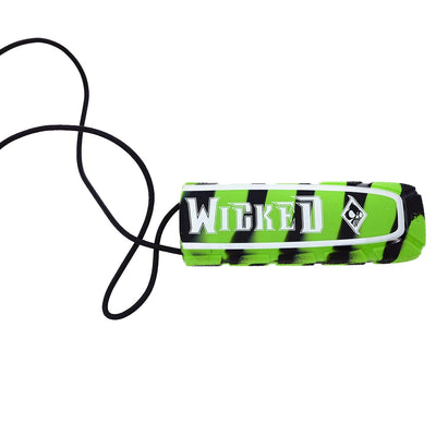 Wicked Sports Exalt Bayonet Barrel Cover - Lime / Black Swirl w/White Text