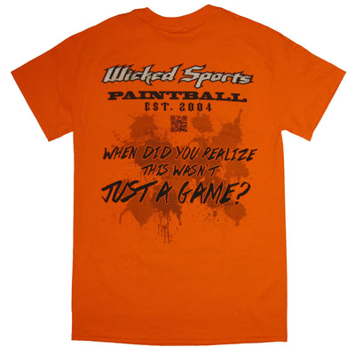 Wicked Sports Paintball T-shirt - Comic Safety Orange