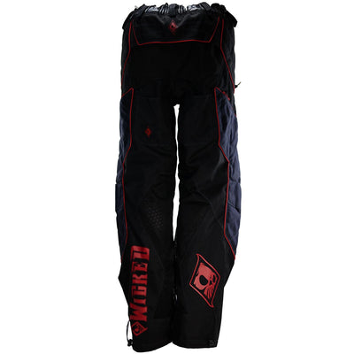 Wicked Sports Thrasher Paintball Pants by Exalt - Black / Red